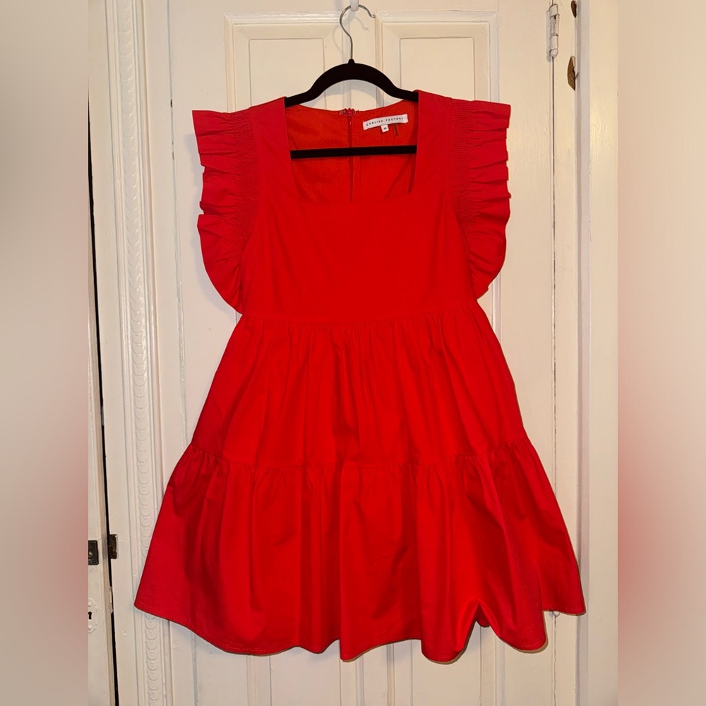 Red summer dress